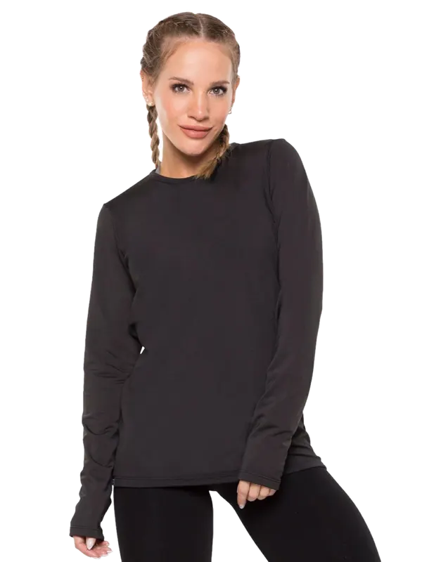 Camiseta Ultra Termica Dama Negro Cocot 10158