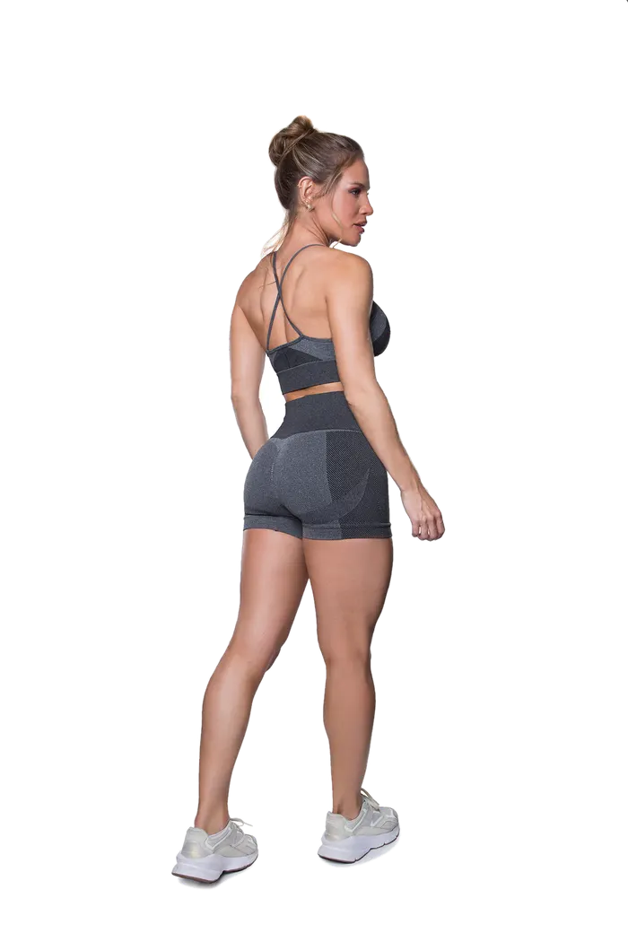 Short Diagonal Power S/Costura Melange Cocot 10269