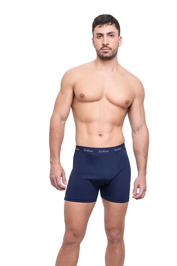 Boxer Microfibra Liso Negro o Gris Oscuro o Azul Francia o Azul Marino Cocot 11752