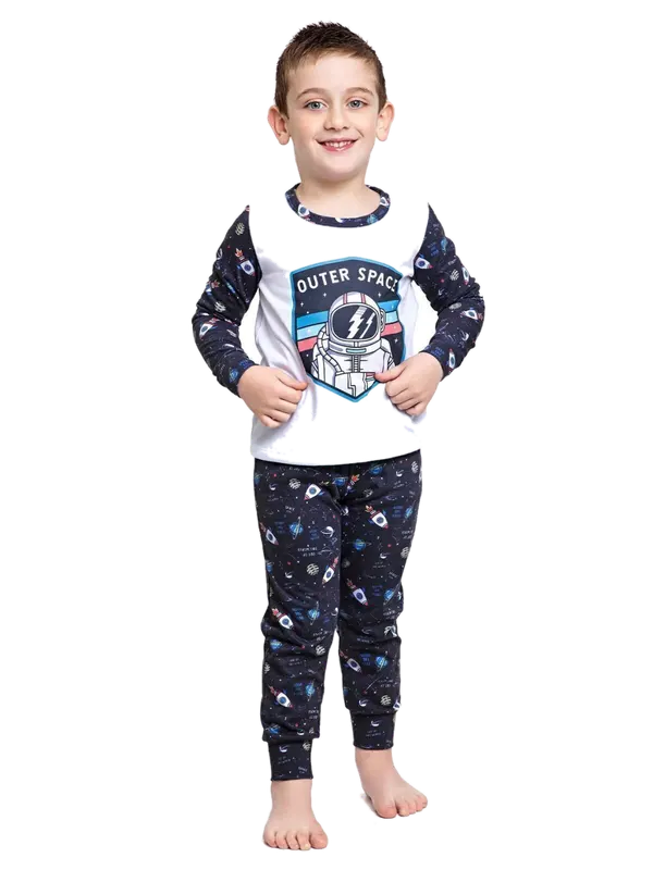 Pijama Nino Space Negro Cocot 11760
