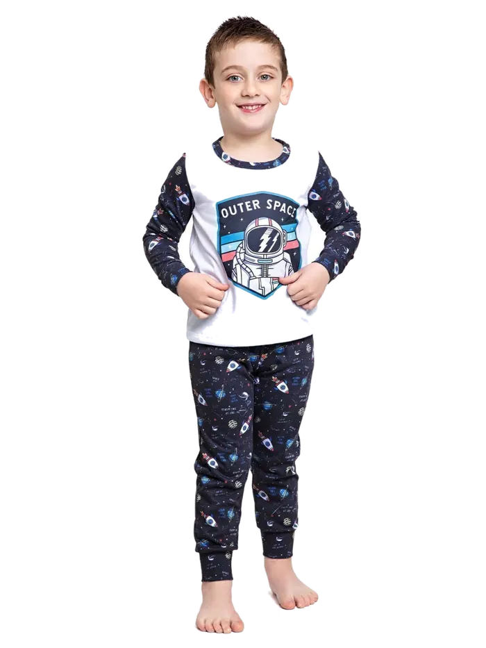 Pijama Nino Space Negro Cocot 11760