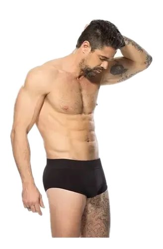 Slip Sin Costura Microfibra Negro o Blanco o Azul Francia o Verde Militar Cocot 11894