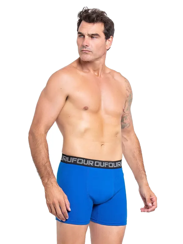 Boxer Elastico Ancho Negro o Melange o Bordo o Azul Francia Dufour 12052