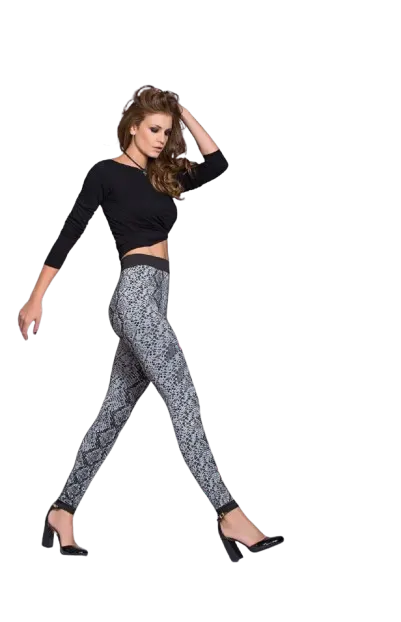 Calza Reptil Negro Cocot 13023