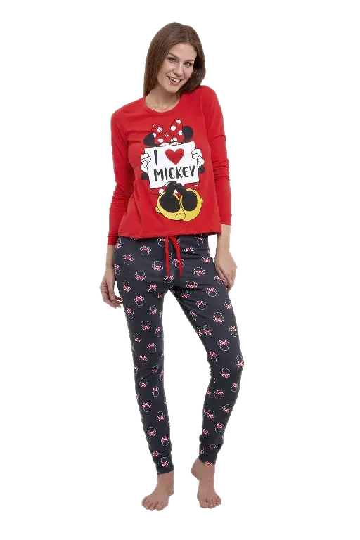 Pijama M/Larga Minnie Rojo Cocot 20105