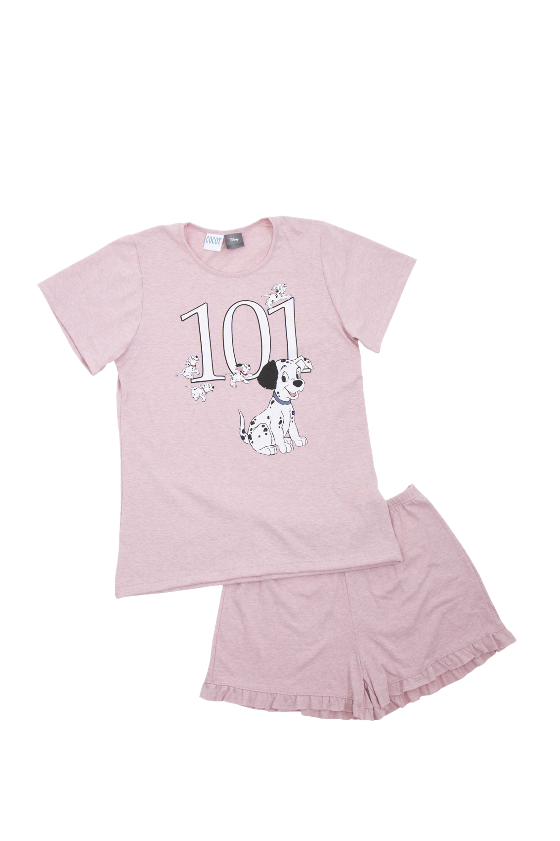 Pijama Mangas Cortas 101 Dalmatas Rosa Cocot 20310