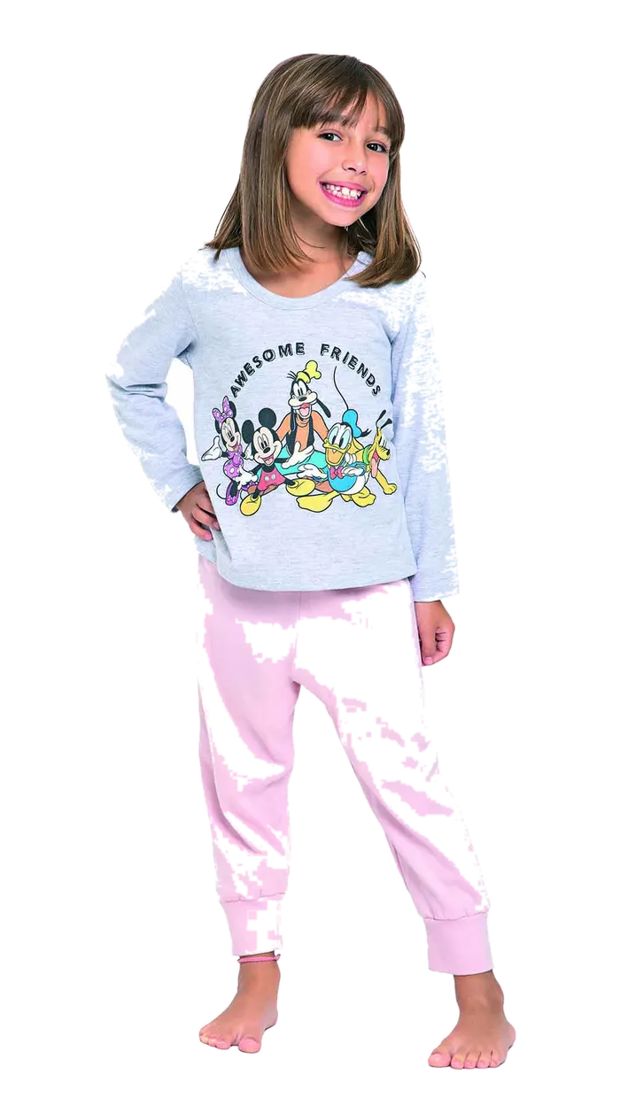 Pijama Nina Mickey And Friends Melange Cocot 20326