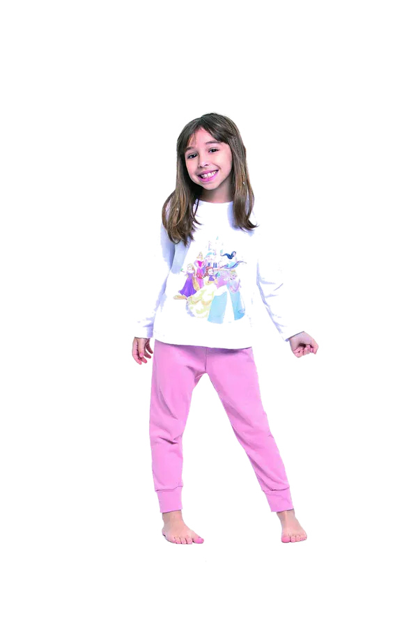 Pijama Princesas Nina Blanco Cocot 20334