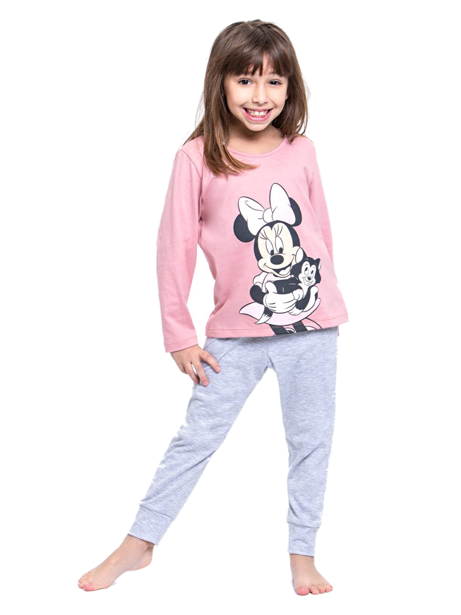 Pijama Minnie Y Figaro Nena Rosa Cocot 20336