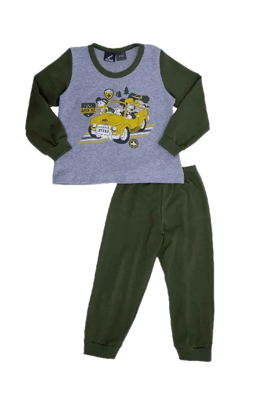 Pijama Mickey Kids Verde Militar Cocot 20507