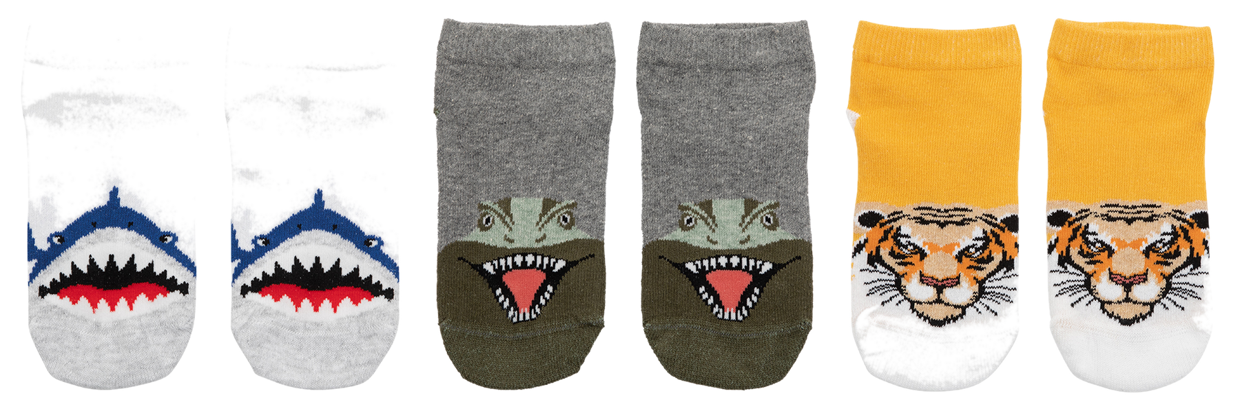 Media Corta Kids Con Diseno Packx3 Surtido Cocot 2299