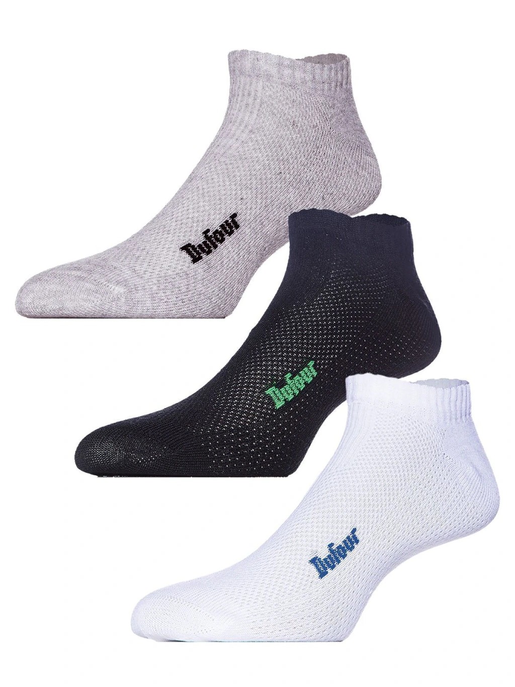Media Invisible Deportiva Calada - Pack X3 Surtido Cocot 2331