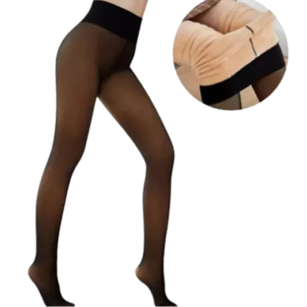 Pantymedia Abrigo C/Peluche Negro o Tostado (34) Cocot 3189