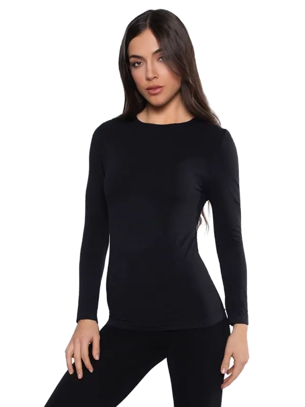 Camiseta Termica Manga Larga Sin Costura Negro o Blanco Cocot 5007
