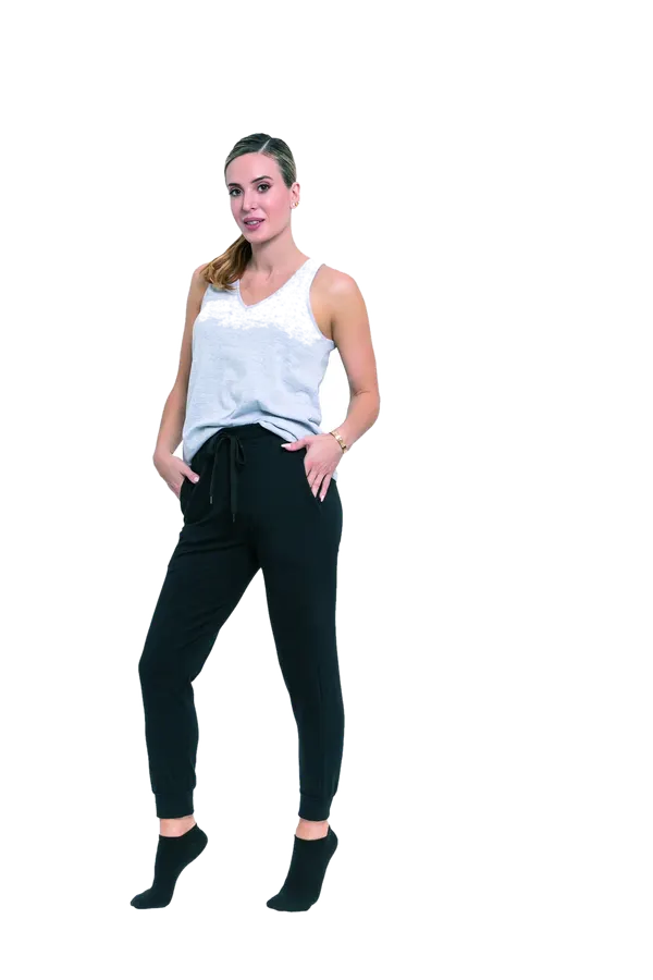 Jogging Alg Lycra Basico Negro o Melange Cocot 5277