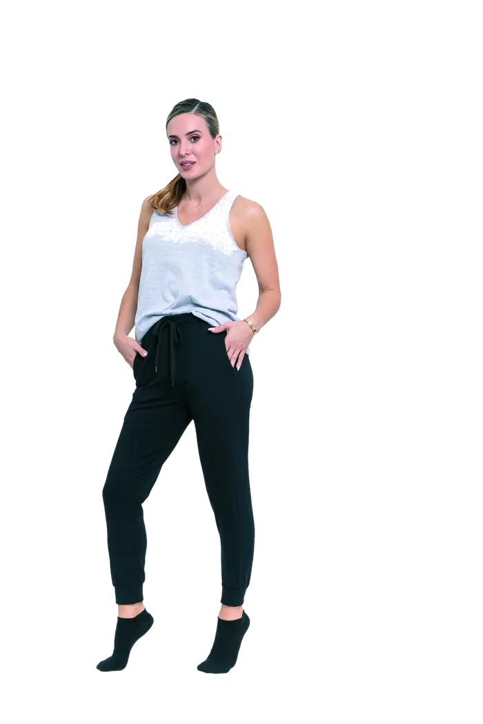Jogging Alg Lycra Basico Negro o Melange Cocot 5277