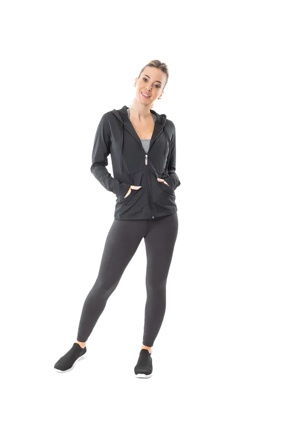 Campera Basica Frizada Negro Cocot 5297