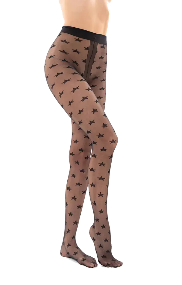 Panty Estrellas Negro Cocot 547