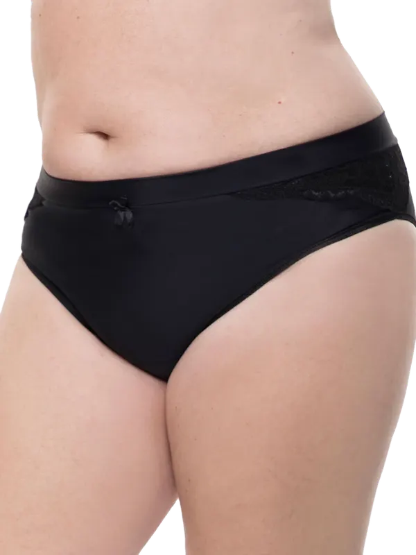 Bombacha Tiro Corto Elegance Negro o Blanco o Avellana (32) Cocot 5568