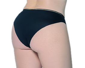 Vedetina 2da Piel C/Elastico Transparente Negro o Blanco Cocot 5573