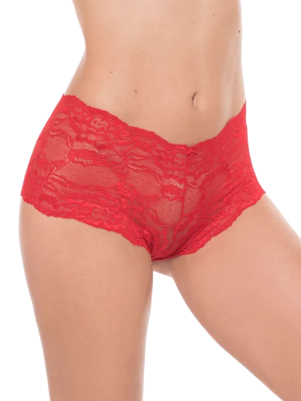 Culotte Puntilla Negro o Blanco o Rojo o Bordo o Avellana (32) Cocot 5972