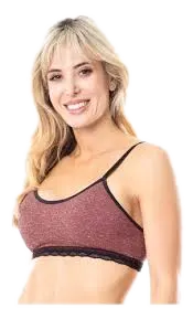 Top Vigore C/Puntilla Negro o Melange o Bordo Cocot 6098