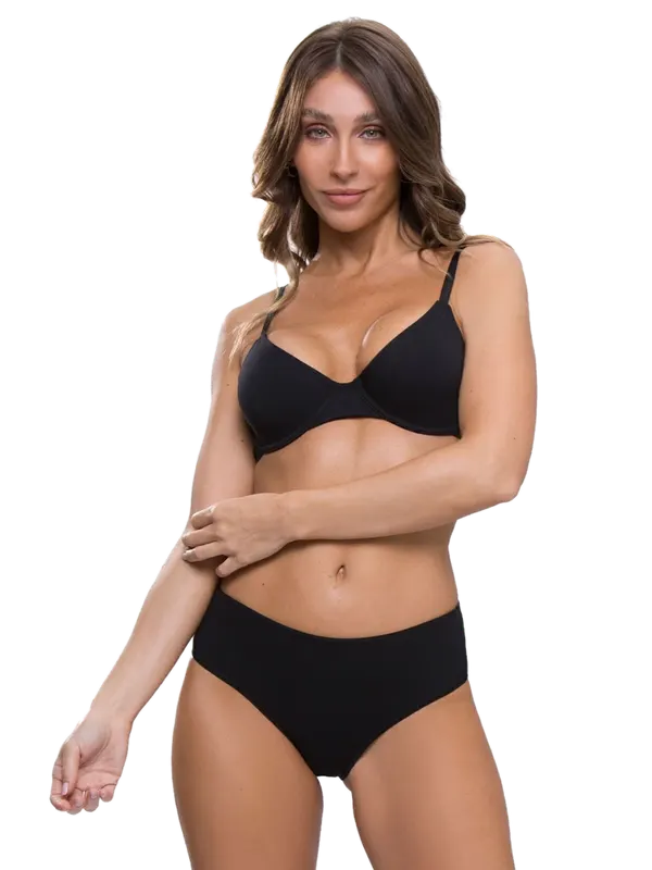 Tiro Corto Top Control Negro o Blanco o Avellana (32) Cocot 6141
