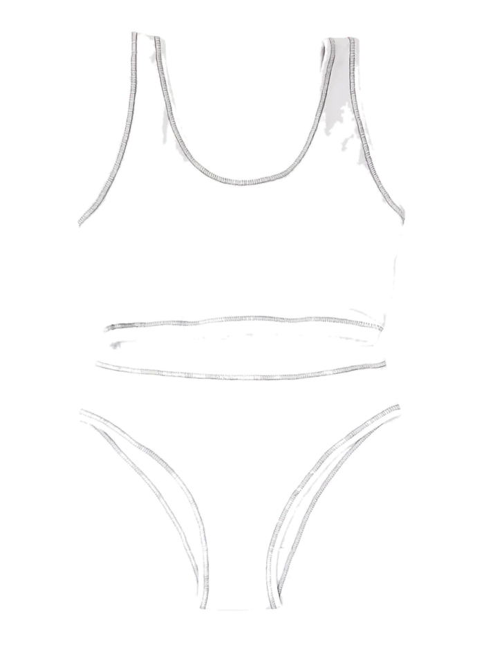 Conjunto Juvenil Blanco o Melange Cocot 6158
