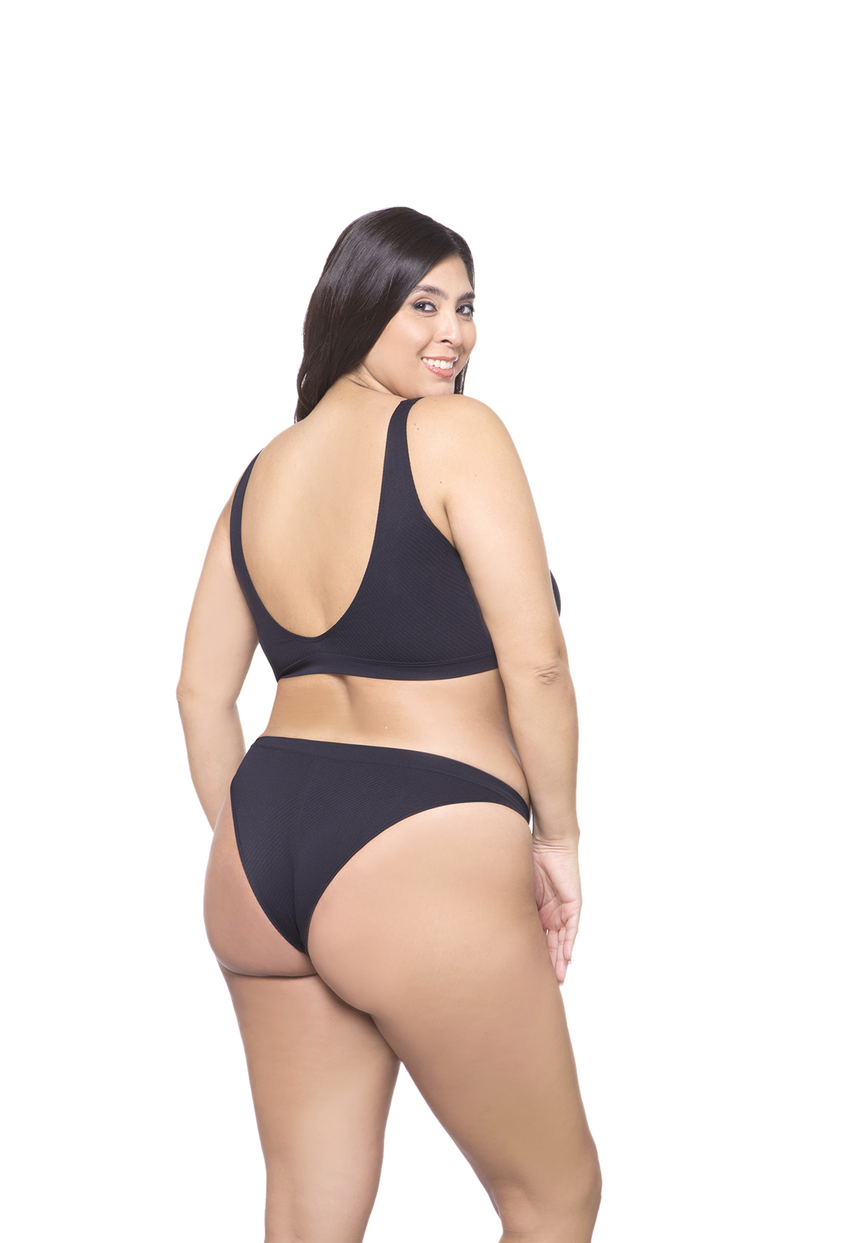 Vedetina Morley Diagonal S/Costura Negro o Blanco Cocot 6305