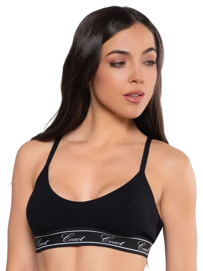 Top Basico Romantic Negro o Blanco o Melange Cocot 6397