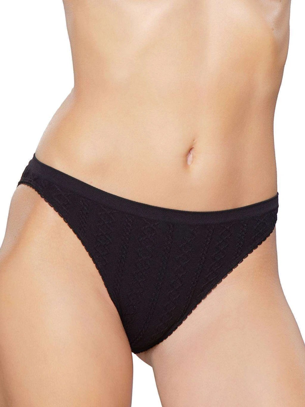 Vedetina Trenzado Sin Costura Negro o Blanco Cocot 6473