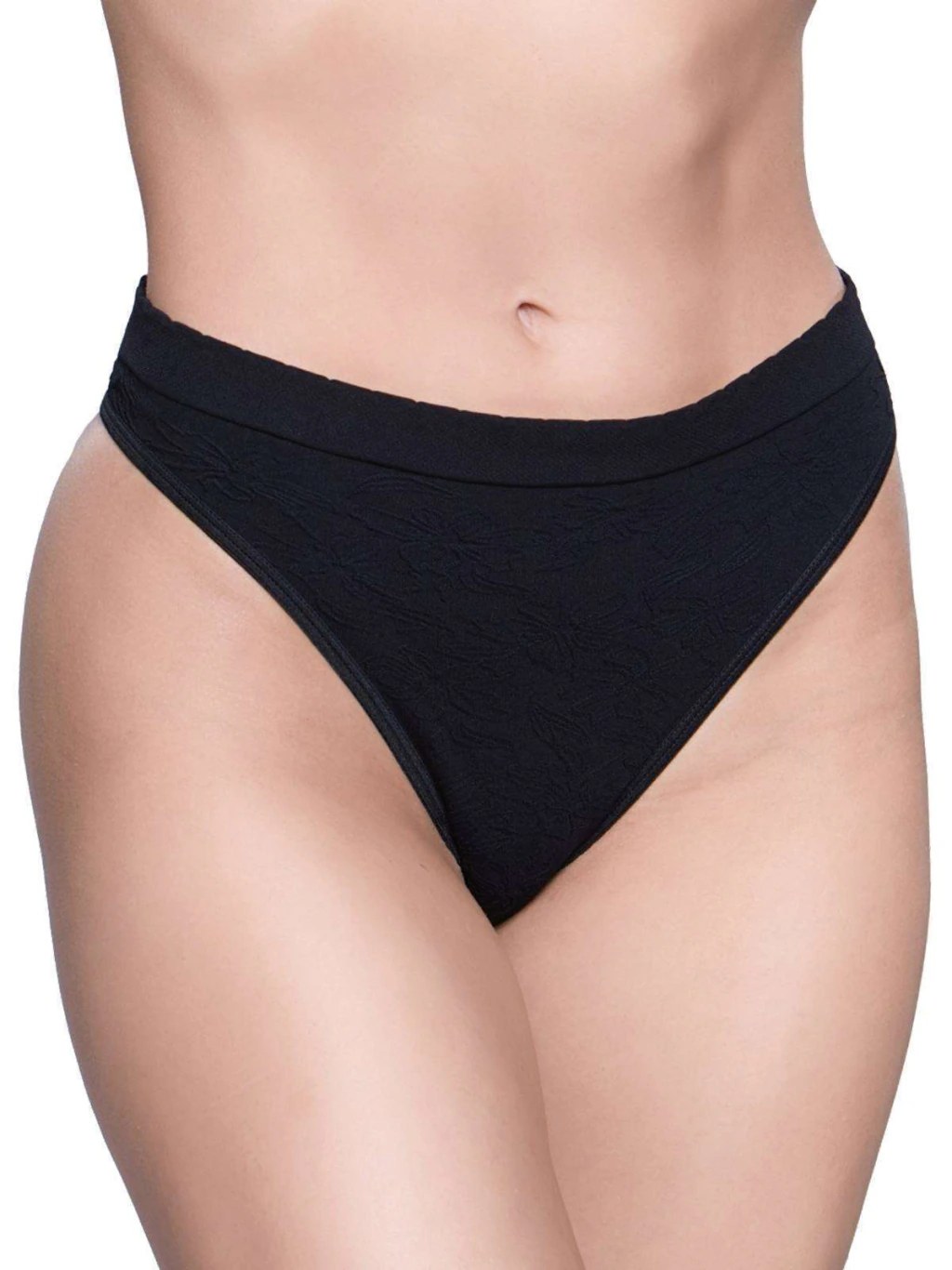 Colaless Floreado Picot Sin Costura Negro o Blanco Cocot 6479