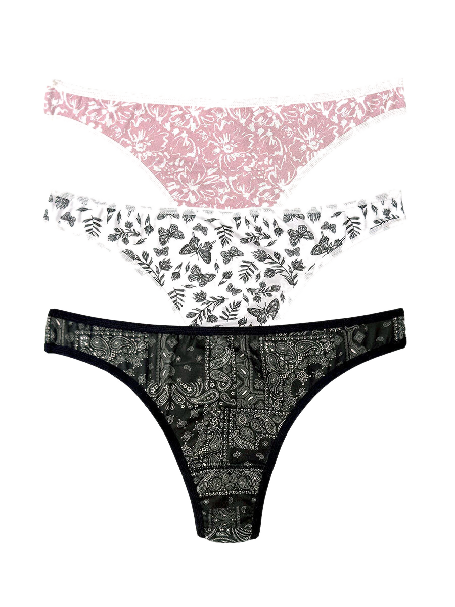 Colaless Estampada Spun Con Lycra - Pack X3 Surtido Cocot 9224