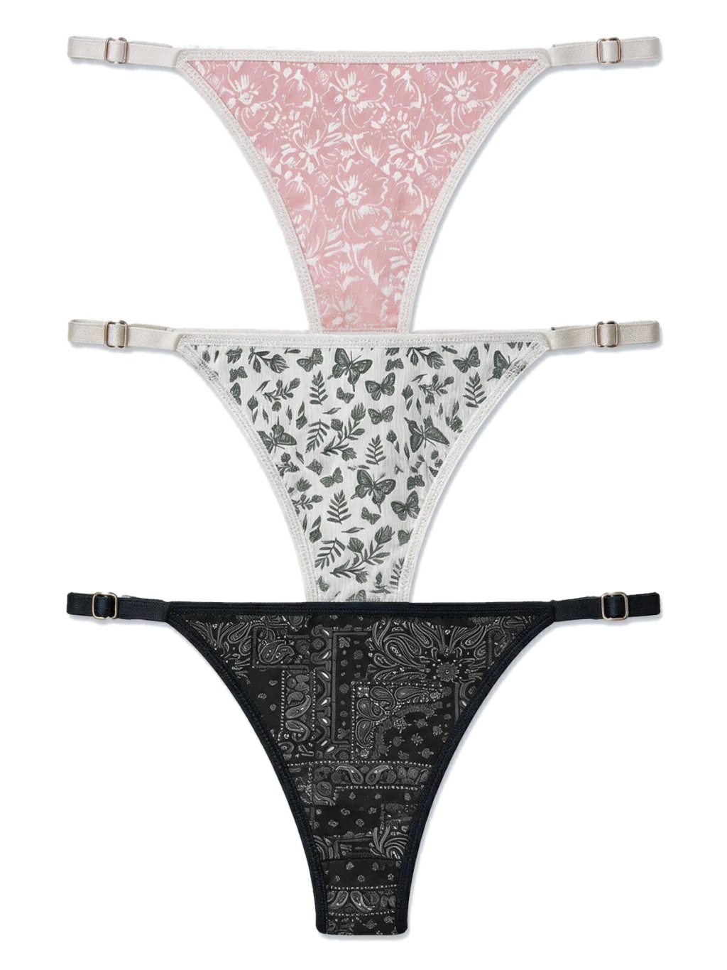 Tanga Colaless Estampada Spun Con Lycra Pack X 3 Surtido Cocot 9226